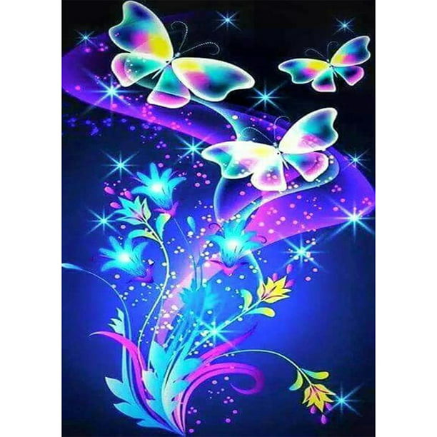 5D DIY Full Drill Diamond Painting Butterfly Embroidery Mosaic Craft Kits Decor